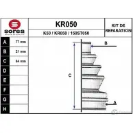 Пыльник шруса EAI K50 2804635 KR050 15 0ST050