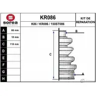 Пыльник шруса EAI K86 KR086 150 ST086 2804664