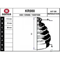 Пыльник шруса EAI K88 2804666 150ST0 88 KR088