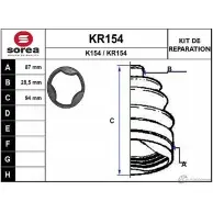 Пыльник шруса EAI K154 KR154 150 ST154 Fiat Ducato (250) 3 Фургон 3.0 180 Multijet 3.0 D 177 л.с. 2011 – 2025