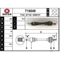 Приводной вал EAI ST136 2804880 T19049 0 49ST91