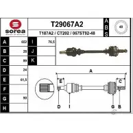 Приводной вал EAI 2804936 067 ST92-48 CT202 T29067A2