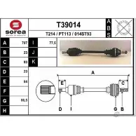 Приводной вал EAI 01 4ST93 PT113 T39014 2805114
