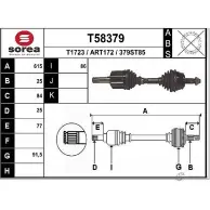 Приводной вал EAI 2806144 T58379 ART172 379ST8 5
