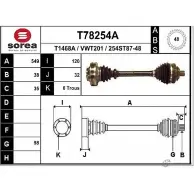 Приводной вал EAI 2806948 T78254A 2 54ST87-48 T1468A