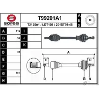 Приводной вал EAI LDT108 201ST99 -48 T99201A1 2807784