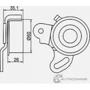 Натяжной ролик ГРМ GMB GT10010 9KI2 FH 1420562480 - Изображение 4