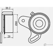 Натяжной ролик ГРМ GMB NA7 VZ 1420562481 GT10022 - Изображение 4