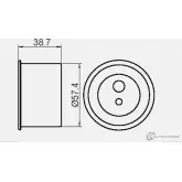 Натяжной ролик ГРМ GMB 3 ORROE GT10111 1420562495 - Изображение 4
