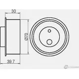 Натяжной ролик ГРМ GMB 2 SCE0 1420562499 GT10150 - Изображение 4