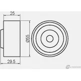 Паразитный обводной ролик ремня ГРМ GMB 08 SCBL 1420562501 GT10170 - Изображение 4