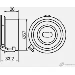Натяжной ролик ГРМ GMB GT10240 KCEO XA 1420562504 - Изображение 4