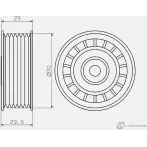 Паразитный обводной ролик ремня ГРМ GMB GT10300 P19D A 1422940157 - Изображение 4