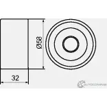 Натяжной ролик ГРМ GMB L 40XPJ 1420562510 GT10510 - Изображение 4