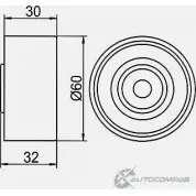 Паразитный обводной ролик ремня ГРМ GMB B8 6G4 1420562514 GT20030 - Изображение 5