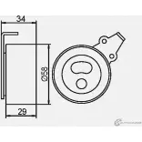 Натяжной ролик ГРМ GMB 6EE 4H 1420562523 GT20130 - Изображение 4
