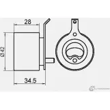 Натяжной ролик ГРМ GMB GT30010 1420562527 DO M2V - Изображение 4