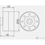 Паразитный обводной ролик ремня ГРМ GMB USX D5 GT60080 1420562557 - Изображение 4