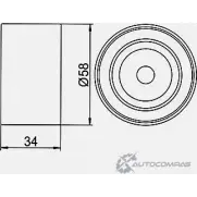 Паразитный обводной ролик ремня ГРМ GMB GT60180 Q0A9 5WU 1420562564 - Изображение 4