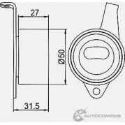 Натяжной ролик ГРМ GMB 1420562569 GT60240 T DDWW - Изображение 5