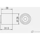 Паразитный обводной ролик ремня ГРМ GMB 6UYF P 1420562573 GT60330 - Изображение 4