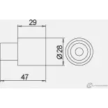 Паразитный обводной ролик ремня ГРМ GMB 32L4 KR 1420562574 GT60340 - Изображение 4
