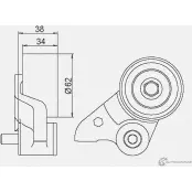 Натяжной ролик ГРМ GMB KO6M DC 1420562577 GT60390 - Изображение 5