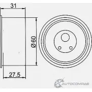Натяжной ролик ГРМ GMB 93 RA5E GT60470 1420562584 - Изображение 4