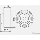 Паразитный обводной ролик ремня ГРМ GMB EG QC8YA 1420562585 GT60480 - Изображение 4