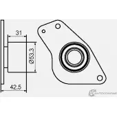 Паразитный обводной ролик ремня ГРМ GMB 1420562586 MJ4A NL2 GT60490 - Изображение 4