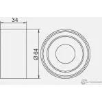 Паразитный обводной ролик ремня ГРМ GMB NE Q78 1420562589 GT60530 - Изображение 4