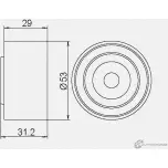 Паразитный обводной ролик ремня ГРМ GMB GT60550 1420562590 OCSF 2H - Изображение 5