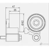 Паразитный обводной ролик ремня ГРМ GMB 7 B01TZ GT60600 1422940165 - Изображение 4