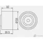 Паразитный обводной ролик ремня ГРМ GMB E IFASJW 1420562593 GT60640 - Изображение 4