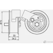Натяжной ролик ГРМ GMB Q E7HG 1420562595 GT60660 - Изображение 5