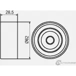 Паразитный обводной ролик ремня ГРМ GMB M CL2H GT70330 1422940179 - Изображение 4