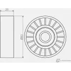 Паразитный обводной ролик приводного ремня GMB GT70780 TYF 3PW 1420562606 - Изображение 4