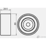 Паразитный обводной ролик ремня ГРМ GMB GT70930 VB Q6N1 1420562607 - Изображение 4