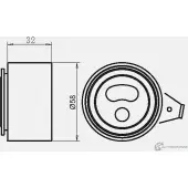 Натяжной ролик ГРМ GMB GT70950 1422940187 J EB49 - Изображение 4