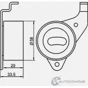 Натяжной ролик ГРМ GMB ZVR N41 1420562611 GT80020 - Изображение 4