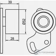 Натяжной ролик ГРМ GMB IX KRA2F GT80050 1420562614 - Изображение 4