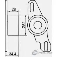 Натяжной ролик ГРМ GMB 1420562621 8 ENRT GT80120 - Изображение 4
