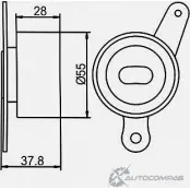 Натяжной ролик ГРМ GMB GT80170 1420562626 HAQMN Y - Изображение 4