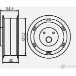Натяжной ролик ГРМ GMB A5 BATX 1420562633 GT80280 - Изображение 5