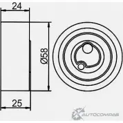Натяжной ролик ГРМ GMB GT80320 HRIZ S1 1420562636 - Изображение 4