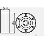 Паразитный обводной ролик ремня ГРМ GMB GT80330 MZT 7H4 1420562637 - Изображение 4