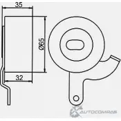 Натяжной ролик ГРМ GMB GT80550 1420562656 PTX W0 - Изображение 4