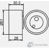 Натяжной ролик ГРМ GMB XIG 90D7 1420562665 GT80640 - Изображение 4