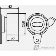 Натяжной ролик ГРМ GMB GT80700 1420562671 LR SS4 - Изображение 4