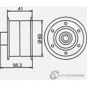 Паразитный обводной ролик ремня ГРМ GMB 1420562675 GT80740 V4UE18 W - Изображение 4